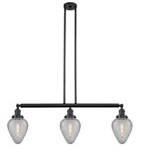 Innovations Lighting 213-BK-G165 - Geneseo - 3 Light - 38 inch - Matte Black - Stem Hung - Island Light