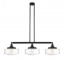 Innovations Lighting 213-BK-G692-12 - Bridgeton - 3 Light - 44 inch - Matte Black - Stem Hung - Island Light