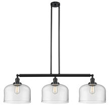 Innovations Lighting 213-BK-G72-L - Bell - 3 Light - 42 inch - Matte Black - Stem Hung - Adjustable Island Light