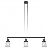 Innovations Lighting 213-OB-G182S - Canton - 3 Light - 39 inch - Oil Rubbed Bronze - Stem Hung - Island Light