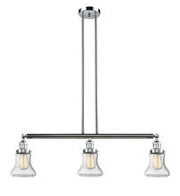 Innovations Lighting 213-PC-G194 - Bellmont - 3 Light - 39 inch - Polished Chrome - Stem Hung - Island Light