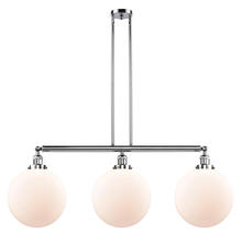 Innovations Lighting 213-PC-G201-12 - Beacon - 3 Light - 44 inch - Polished Chrome - Stem Hung - Adjustable Island Light