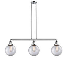 Innovations Lighting 213-PC-G202-8 - Beacon - 3 Light - 41 inch - Polished Chrome - Stem Hung - Adjustable Island Light