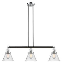 Innovations Lighting 213-PC-G44 - Cone - 3 Light - 40 inch - Polished Chrome - Stem Hung - Island Light