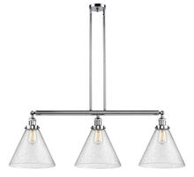 Innovations Lighting 213-PC-G44-L - Cone - 3 Light - 44 inch - Polished Chrome - Stem Hung - Island Light