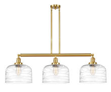 Innovations Lighting 213-SG-G713-L - Bell - 3 Light - 42 inch - Satin Gold - Stem Hung - Island Light