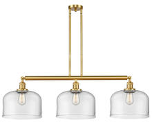 Innovations Lighting 213-SG-G72-L - Bell - 3 Light - 42 inch - Satin Gold - Stem Hung - Island Light