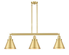 Innovations Lighting 213-SG-M13-SG - Appalachian - 3 Light - 40 inch - Satin Gold - Stem Hung - Island Light