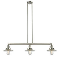 Innovations Lighting 213-SN-G2 - Halophane - 3 Light - 41 inch - Brushed Satin Nickel - Stem Hung - Island Light