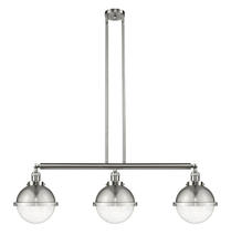 Innovations Lighting 213-SN-HFS-84-SN - Hampden - 3 Light - 42 inch - Brushed Satin Nickel - Stem Hung - Island Light