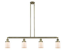 Innovations Lighting 214-AB-G51 - Bell - 4 Light - 50 inch - Antique Brass - Stem Hung - Adjustable Island Light
