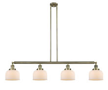 Innovations Lighting 214-AB-G71 - Bell - 4 Light - 53 inch - Antique Brass - Stem Hung - Adjustable Island Light