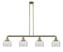 Innovations Lighting 214-AB-G72 - Bell - 4 Light - 53 inch - Antique Brass - Stem Hung - Adjustable Island Light