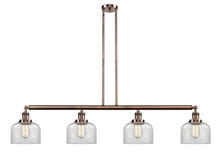 Innovations Lighting 214-AC-G72 - Bell - 4 Light - 53 inch - Antique Copper - Stem Hung - Island Light