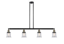 Innovations Lighting 214-BAB-G182S - Canton - 4 Light - 51 inch - Black Antique Brass - Stem Hung - Adjustable Island Light