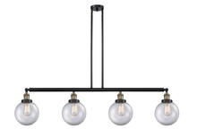 Innovations Lighting 214-BAB-G202-8 - Beacon - 4 Light - 53 inch - Black Antique Brass - Stem Hung - Adjustable Island Light