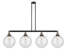 Innovations Lighting 214-BAB-G204-12 - Beacon - 4 Light - 56 inch - Black Antique Brass - Stem Hung - Adjustable Island Light