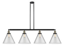 Innovations Lighting 214-BAB-G42-L - Cone - 4 Light - 56 inch - Black Antique Brass - Stem Hung - Adjustable Island Light