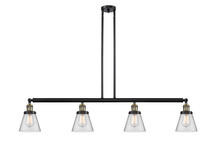 Innovations Lighting 214-BAB-G62 - Cone - 4 Light - 51 inch - Black Antique Brass - Stem Hung - Adjustable Island Light