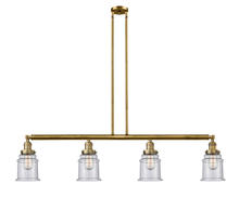 Innovations Lighting 214-BB-G184 - Canton - 4 Light - 51 inch - Brushed Brass - Stem Hung - Adjustable Island Light