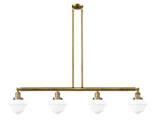 Innovations Lighting 214-BB-G531 - Oxford - 4 Light - 52 inch - Brushed Brass - Stem Hung - Adjustable Island Light
