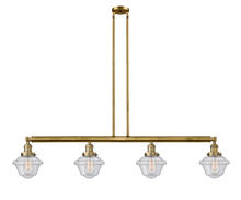 Innovations Lighting 214-BB-G534 - Oxford - 4 Light - 52 inch - Brushed Brass - Stem Hung - Adjustable Island Light