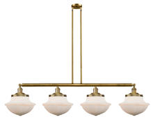 Innovations Lighting 214-BB-G541 - Oxford - 4 Light - 54 inch - Brushed Brass - Stem Hung - Adjustable Island Light