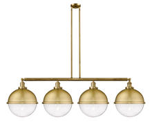 Innovations Lighting 214-BB-HFS-124-BB - Hampden - 4 Light - 58 inch - Brushed Brass - Stem Hung - Island Light