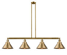 Innovations Lighting 214-BB-M10-BB - Briarcliff - 4 Light - 55 inch - Brushed Brass - Stem Hung - Adjustable Island Light