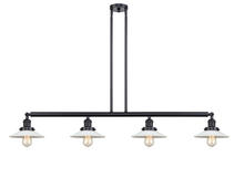 Innovations Lighting 214-BK-G1 - Halophane - 4 Light - 53 inch - Matte Black - Stem Hung - Island Light