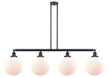 Innovations Lighting 214-BK-G201-10-LED - Beacon - 4 Light - 54 inch - Matte Black - Stem Hung - Island Light