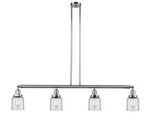 Innovations Lighting 214-PC-G52 - Bell - 4 Light - 50 inch - Polished Chrome - Stem Hung - Adjustable Island Light