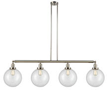Innovations Lighting 214-PN-G202-10 - Beacon - 4 Light - 54 inch - Polished Nickel - Stem Hung - Adjustable Island Light