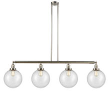 Innovations Lighting 214-PN-G204-10 - Beacon - 4 Light - 54 inch - Polished Nickel - Stem Hung - Adjustable Island Light