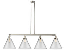 Innovations Lighting 214-PN-G42-L - Cone - 4 Light - 56 inch - Polished Nickel - Stem Hung - Adjustable Island Light