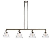 Innovations Lighting 214-PN-G44 - Cone - 4 Light - 52 inch - Polished Nickel - Stem Hung - Adjustable Island Light