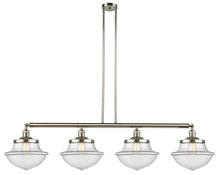 Innovations Lighting 214-PN-G542 - Oxford - 4 Light - 54 inch - Polished Nickel - Stem Hung - Adjustable Island Light
