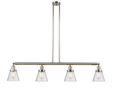 Innovations Lighting 214-PN-G64 - Cone - 4 Light - 51 inch - Polished Nickel - Stem Hung - Adjustable Island Light