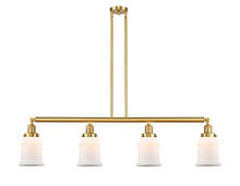 Innovations Lighting 214-SG-G181 - Canton - 4 Light - 51 inch - Satin Gold - Stem Hung - Adjustable Island Light