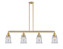 Innovations Lighting 214-SG-G182 - Canton - 4 Light - 51 inch - Satin Gold - Stem Hung - Adjustable Island Light