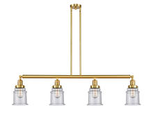 Innovations Lighting 214-SG-G184 - Canton - 4 Light - 51 inch - Satin Gold - Stem Hung - Adjustable Island Light