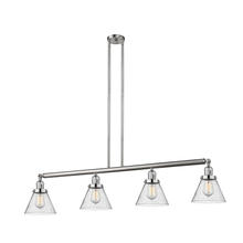 Innovations Lighting 214-SN-G44 - Cone - 4 Light - 52 inch - Brushed Satin Nickel - Stem Hung - Adjustable Island Light