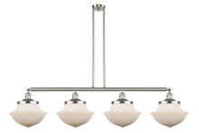 Innovations Lighting 214-SN-G541 - Oxford - 4 Light - 54 inch - Brushed Satin Nickel - Stem Hung - Adjustable Island Light
