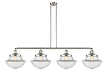 Innovations Lighting 214-SN-G542 - Oxford - 4 Light - 54 inch - Brushed Satin Nickel - Stem Hung - Adjustable Island Light