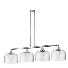 Innovations Lighting 214-SN-G72-L - Bell - 4 Light - 54 inch - Brushed Satin Nickel - Stem Hung - Adjustable Island Light