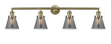 Innovations Lighting 215-AB-G63-LED - Cone - 4 Light - 42 inch - Antique Brass - Bath Vanity Light