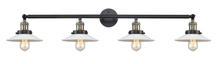 Innovations Lighting 215-BAB-G1 - Halophane - 4 Light - 45 inch - Black Antique Brass - Bath Vanity Light