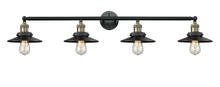 Innovations Lighting 215-BAB-M6 - Railroad - 4 Light - 44 inch - Black Antique Brass - Bath Vanity Light