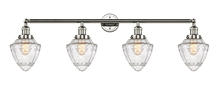 Innovations Lighting 215-PN-G664-7 - Bullet - 4 Light - 46 inch - Polished Nickel - Bath Vanity Light