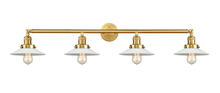 Innovations Lighting 215-SG-G1 - Halophane - 4 Light - 45 inch - Satin Gold - Bath Vanity Light